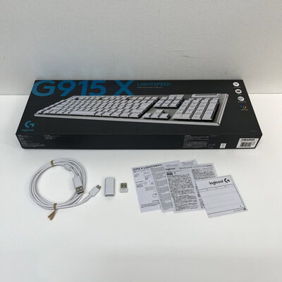 【津ラッツ店】中古  Logicool G915WLX-TCWH(無線 ｹﾞｰﾐﾝｸﾞｷｰﾎﾞｰﾄﾞ) 4990001636 