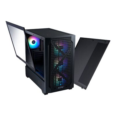 ADATA  LANDER 300 LANDER300MAA-BKCWW (MicroATX ガラス ブラック) 
