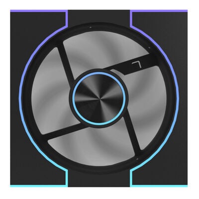 darkFlash  DM8 LINE DM8LINE-B-HQ1 (120mm ブラック ARGB) 
