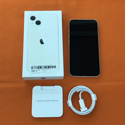 【なんば店】中古  【docomo版SIMフリー】Apple iPhone13 6.1インチ 128GB (スターライト) MLND3J/A 147321 