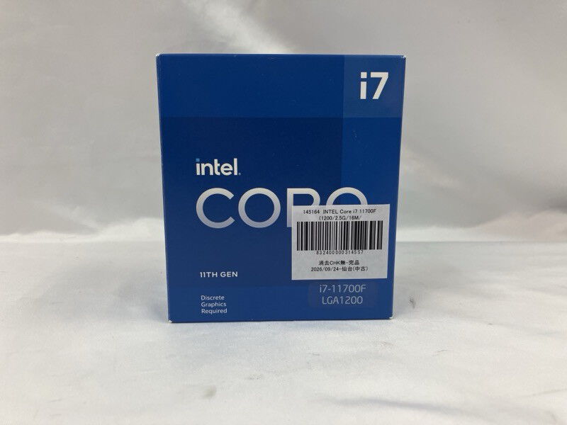 中古 INTEL Core i7 11700F (1200/2.5G/16M/C8/T16) 145164 （401547
