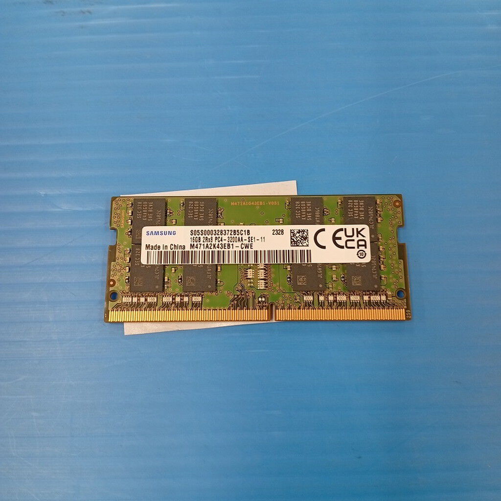 【中古PCメモリ】DDR4 32GB（16GB×2枚） 中古 DDR4 PC4-25600 16GB SODIMM ノート用 148254 （379714