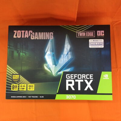 【なんば店】中古  ZOTAC GAMING GeForce RTX 3070 Twin Edge ZT-A30700E-10P (RTX3070 8G) 143903 