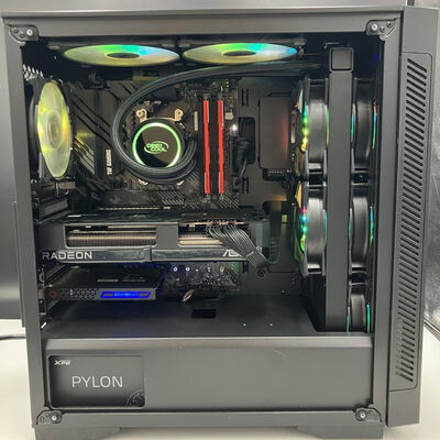 【熊本浜線店】中古  デスクトップパソコン(Ryzen 5 5500/16GB/SSD1TB+1TB/RX7800XT) 5370000837【4/9値下げ!】 