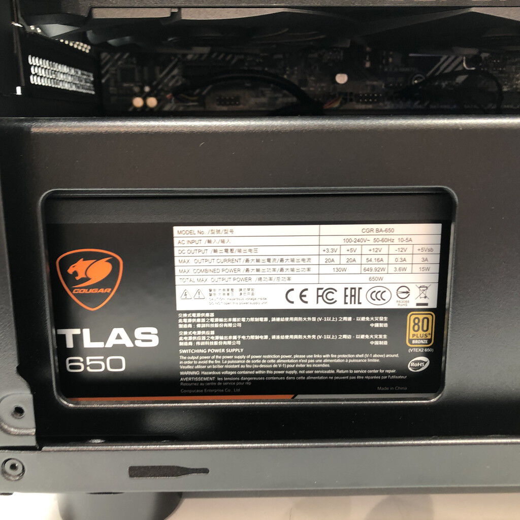 中古 自作PC(Ryzen 7 5700X3D/32GB/SSD500GB/RTX3060 12GB) 4680003018