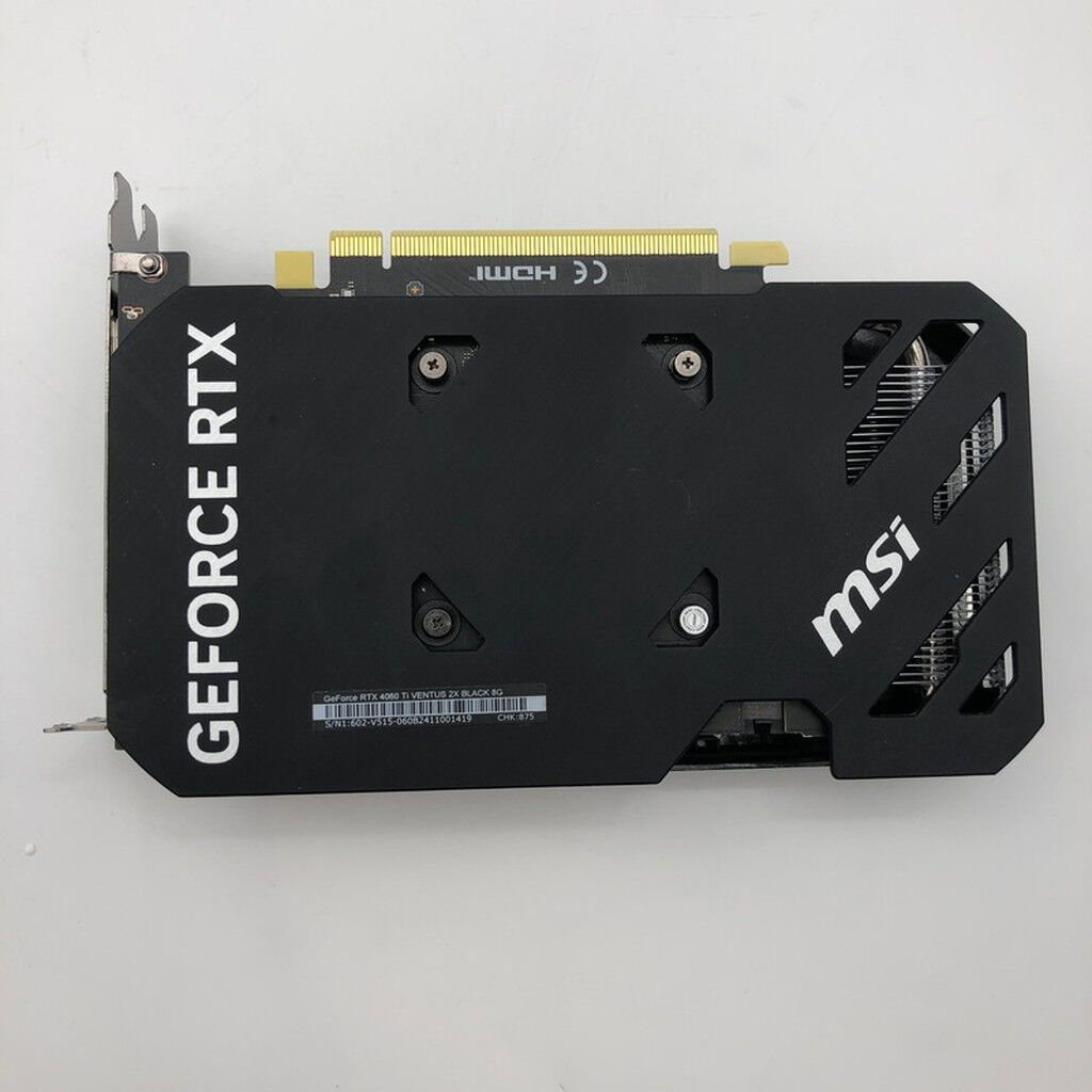 中古 MSI GeForce RTX 4060 Ti VENTUS 2X BLACK 8G (RTX4060Ti 8GB