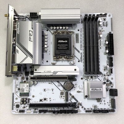 【甲府飯田店】中古  ASRock B760M Pro RS WiFi White (B760 1700 mATX DDR5) 4720001761 