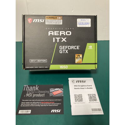 【富山本郷店】中古  MSI GeForce GTX 1650 D6 AERO ITX OCV1（GTX1650 4GB） 3480036618 