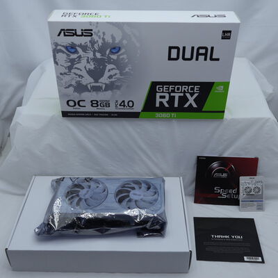 【通販センター】中古  ASUS DUAL-RTX3060TI-O8GD6X-WHITE (RTX3060Ti 8GB) 175524 