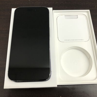 【福山ココローズ店】中古  【au版SIMフリー】Apple iPhone14 Pro 6.1インチ 128GB (ディープパープル) MQ0F3J/A 155001 