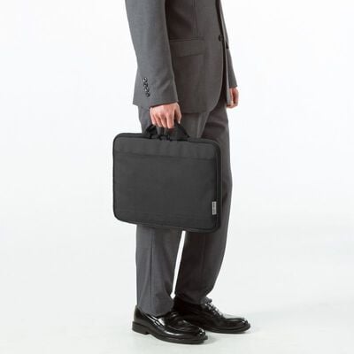 サンワサプライ  IN-GH14BK (14インチワイド 取っ手付きPCインナーケース ブラック) 