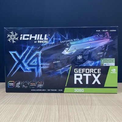 【甲府飯田店】中古  Inno3D GeForce RTX 3080 ICHILL X4 C30804-106XX-1810VA36(RTX3080 10G) 4720001832 
