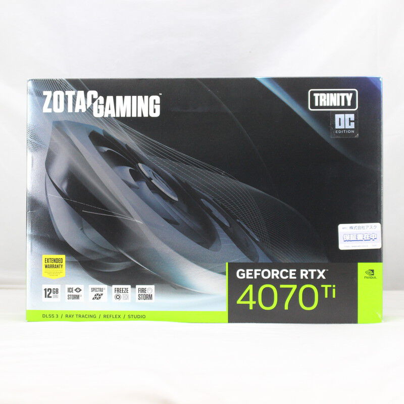 人気海外ブランドアイテム｜ファッション通販 中古 ZOTAC GAMING GeForce RTX 4070 Ti Trinity OC（RTX 4070 グラフィックボード・グラボ・ビデオカード