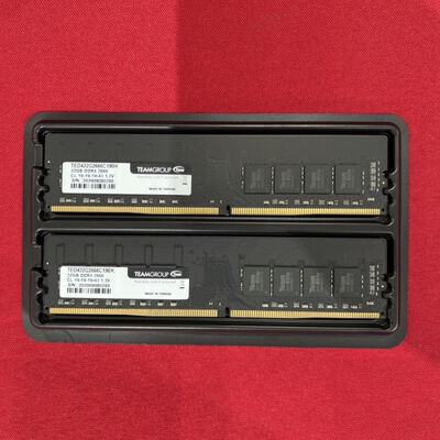 【静岡東瀬名店】中古  TEAMGROUP TED432G2666C19BK(DDR4 PC4-21300 32GB 2枚組) 5140001389 