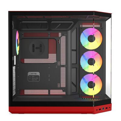 HYTE  Y50 RGB Black Cherry (E-ATX ガラスパネル ブラック/レッド) 