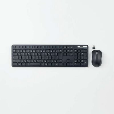 エレコム  TK-FDM110MKBK (抗菌 無線薄型フルキーボード＆マウス) 