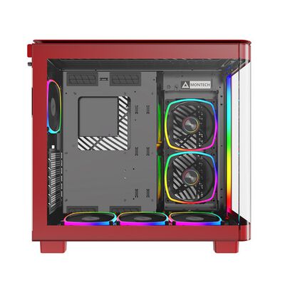 MONTECH  KING 95 PRO Red (ATX ガラス レッド) 