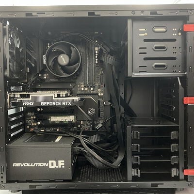 【新潟店】中古  オリジナルPC(Ryzen 5 4500/32GB/SSD512GB/DVDMt/RTX3050 6GB/OS無し) 3290007080 