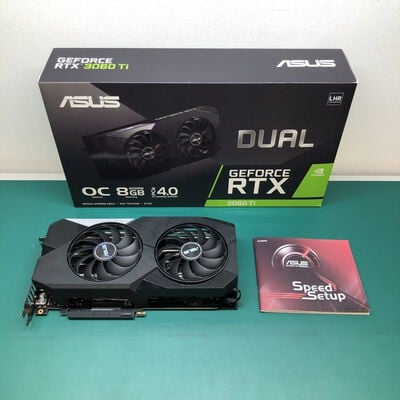 【津ラッツ店】中古  ASUS DUAL-RTX3060TI-O8G-V2 (RTX3060Ti 8GB) 175522 