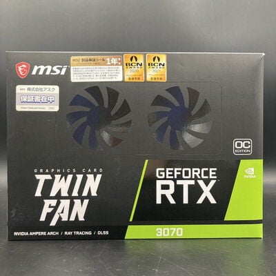 【熊本浜線店】中古  MSI GeForce RTX3070 TWINFAN 8G OC LHR(RTX3070 8GB) 5370000573 