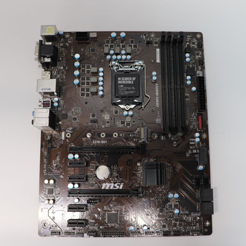 中古 MSI Z370-S01（Z370 LGA1151 ATX DDR4） 3210013426【9/4