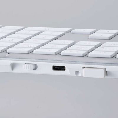 エレコム  TK-PN10FMPWH (Precisionist USB無線/Bluetooth薄型フルキーボード ホワイト) 