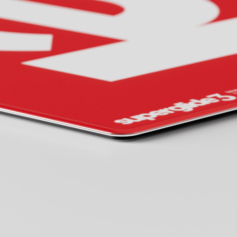 Pulsar Superglide3 Glass Mousepad Type-S M Red (SGPMR3S