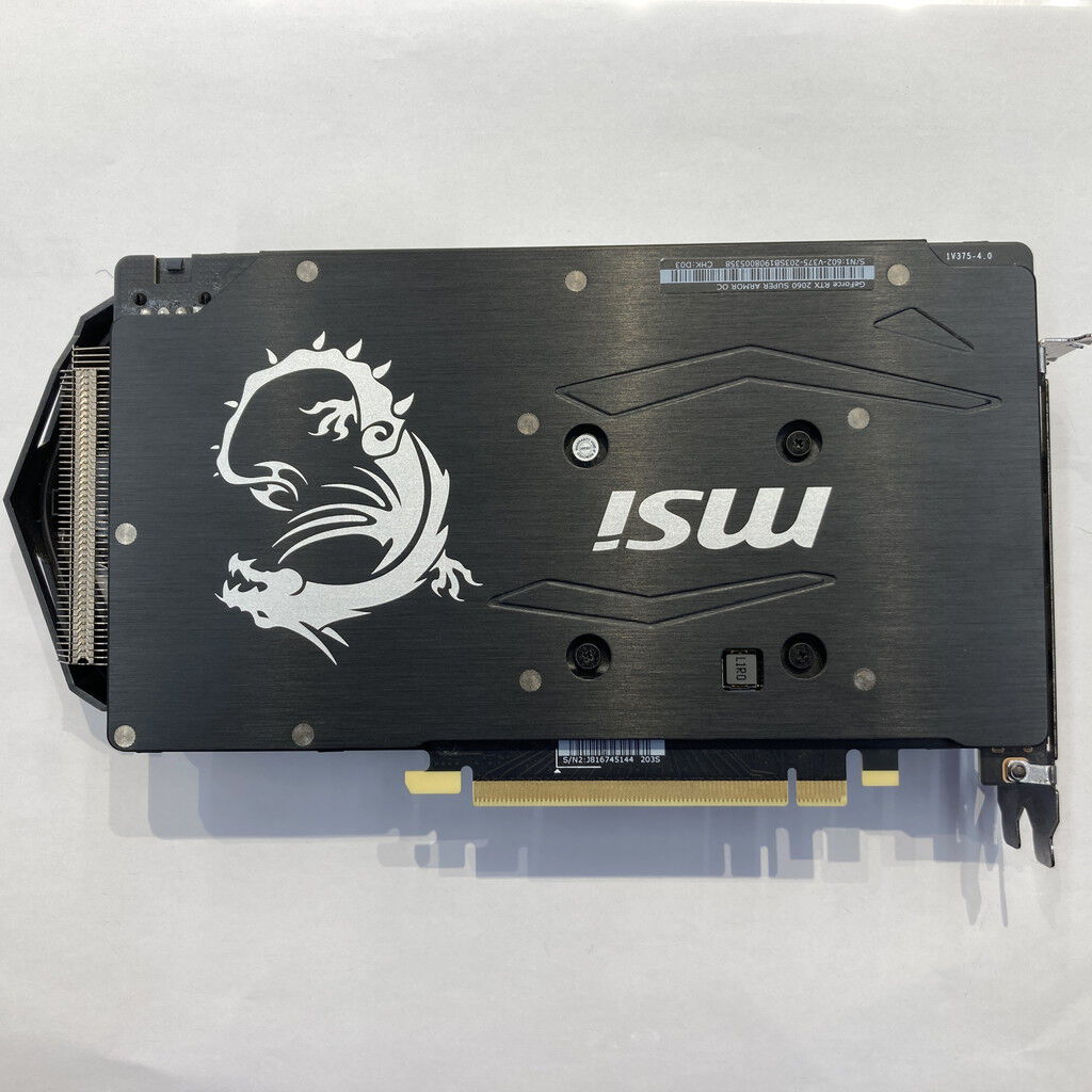 中古 MSI GeForce RTX 2060 SUPER 8G ARMOR OC(RTX2060 SUPER