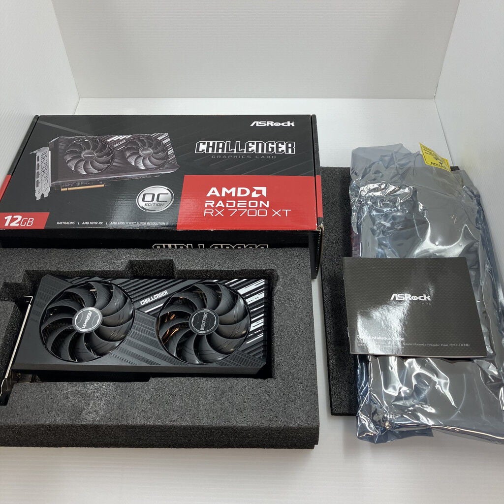中古 ASRock RX7700XT CL 12GO(RX7700XT Challenger OC) 3410013244