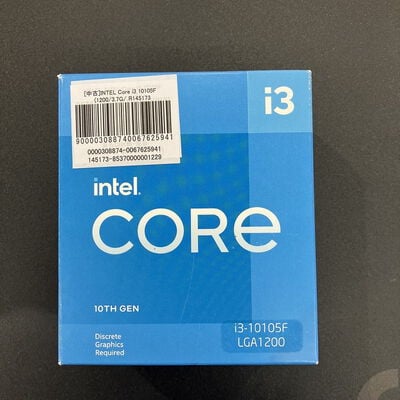 【熊本浜線店】中古  INTEL Core i3 10105F (1200/3.7G/6M/C4/T8) 145173 