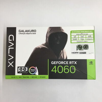 【松山環状枝松店】中古  玄人志向 GK-RTX4060-E8GB/WHITE/DF2 (RTX4060 8GB) 4560001096 