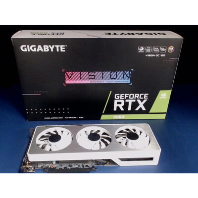 【前橋ｲﾝﾀｰｱｶﾏﾙ店】中古  GIGABYTE GV-N3060VISION OC-12GD R2.0 (RTX3060 12GB) 175508 