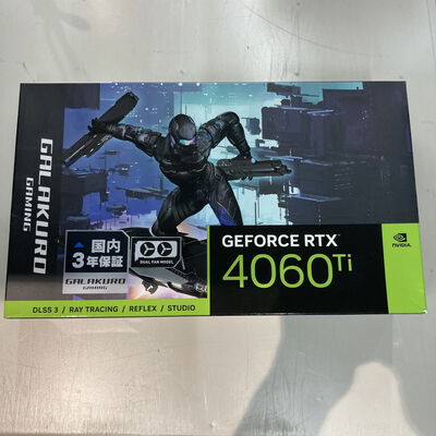 【博多店】中古  玄人志向 GG-RTX4060Ti-E8GB/OC/DF (RTX4060Ti 8G) 175565【8/14価格改定!】 