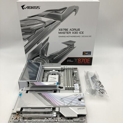 【神戸・三宮店】中古  GIGABYTE X870E AORUS MASTER X3D ICE (X870E AM5 ATX) 3430006293 