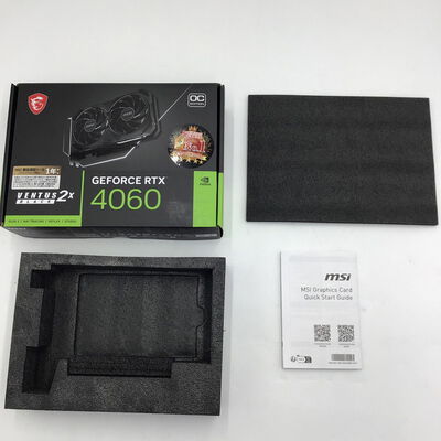 【白山FM松任店】中古  MSI GeForce RTX 4060 VENTUS 2X BLACK 8G OC (RTX4060 8GB) 158792 