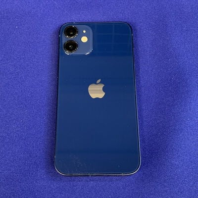 【横浜駅前店】中古  【SIMロック解除済み】【SoftBank】Apple iPhone12 mini 5.4インチ 64GB (ブルー)  MGAP3J/A 155636 