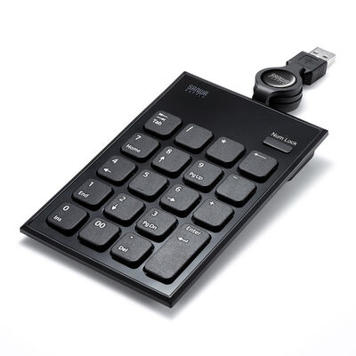 サンワサプライ  NT-21UBK (巻取りUSBテンキー) 