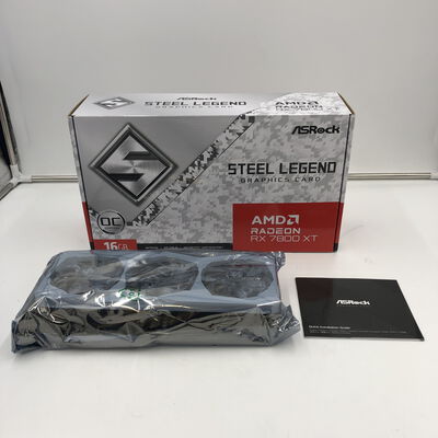 【福井日之出店】中古  ASRock RX7800XT SL 16GO RX7800XT Steel Legend OC (RX7800XT 16GB) 162734 