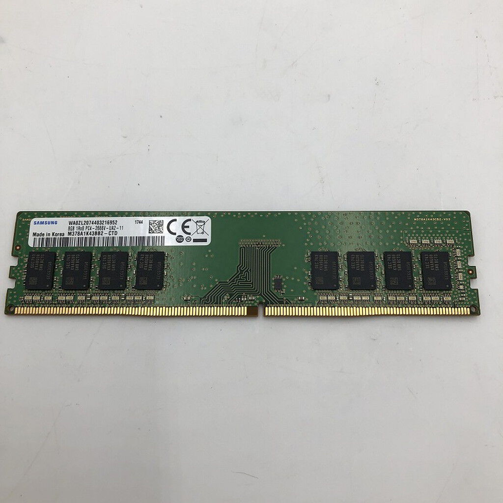 【動作PCから取出】8GB メモリー PC4-2666V 中古 中古 PC4-21300 8GB デスクトップ用(DDR4-2666) 126165 （373068