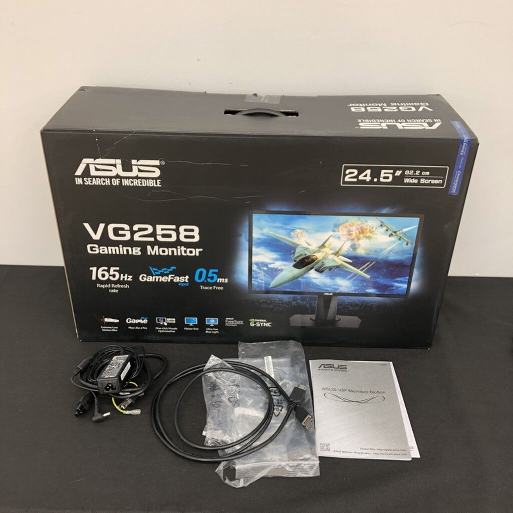 中古 ASUS VG258QR-G(24.5インチ W 1D1H1DP 0.5ms TN 165Hz