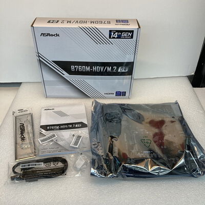 【京都店】中古  ASRock B760M-HDV/M.2 D4 (B760 1700 mATX DDR4) 3180006639 