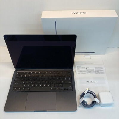 【京都店】中古  MacBook Air 13インチ CTO (M3 2024) ミッドナイト M3(CPU:8C/GPU:10C)/24G/256G 4680003583 
