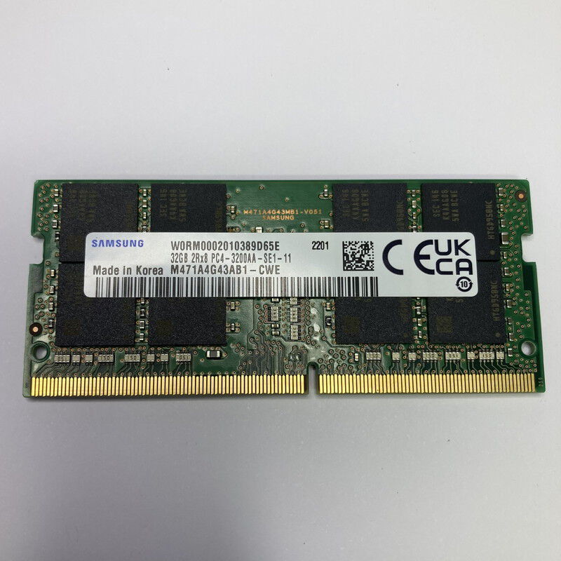 中古 DDR4 PC4-25600 32GB SODIMM ノート用 148255 ｜ パソコン