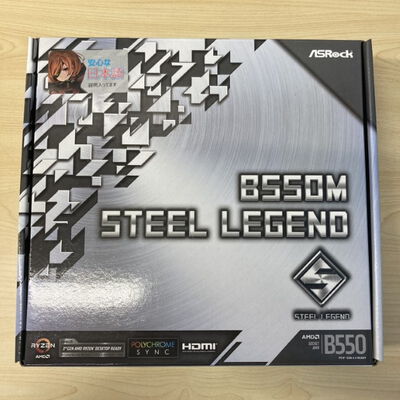 【博多店】中古  ASRock B550M Steel Legend (B550 AM4 mATX DDR4) 142939 