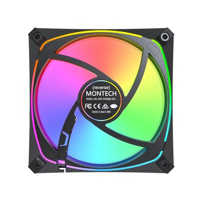 MONTECH  RX120 PRO 3 in 1 Black (3個パック ブラック リバースブレード) 