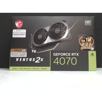 【前橋ｲﾝﾀｰｱｶﾏﾙ店】中古  MSI GeForce RTX 4070 VENTUS 2X 12G OC (RTX4070 12GB) 157129 