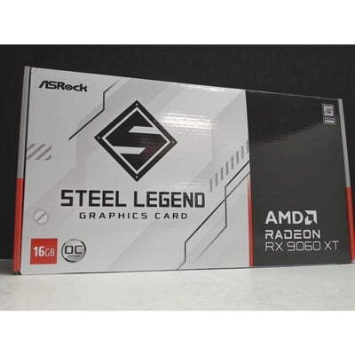 【前橋ｲﾝﾀｰｱｶﾏﾙ店】中古  ASRock RX9060XT SL 8GO(RX9060XT Steel Legend 8G) 179886 