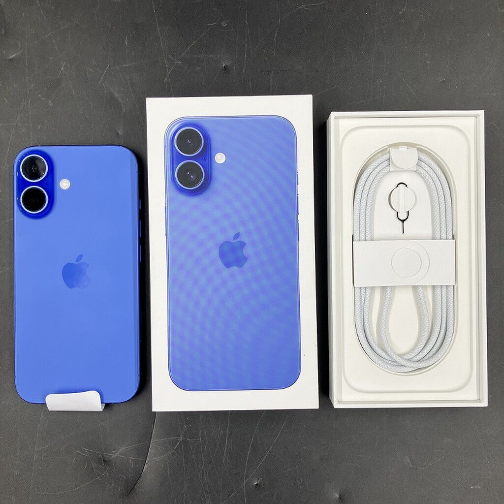 中古 【国内版SIMフリー】Apple iPhone16 256GB ウルトラマリン MYE03J