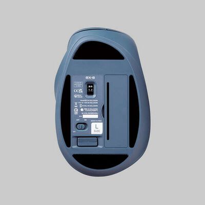 エレコム  M-XGL30DBSKBU (静音 2.4GHz無線マウス "EX-G"5ボタン Lサイズ ブルー) 