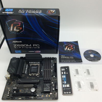 【浜松店】中古   ASRock Z690M PG Riptide/D5 (Z690 1700 mATX DDR5) 1300008192 